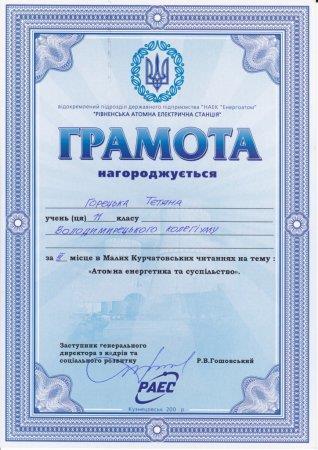 Вітаємо переможців Малих Курчатовських читань «Атомна енергетика та суспільство»