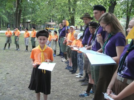 Пластуни на Всеукраїнському таборі.