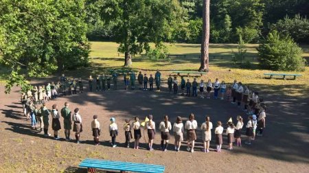 Пластуни на Всеукраїнському таборі.