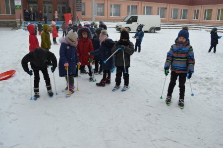 Починаючі лижники