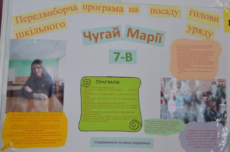 Вибори голови Шкільного уряду колегіуму