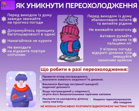Як уникнути переохолодження