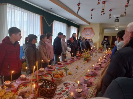 освячення пасхальних приношень 