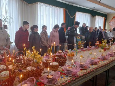 освячення пасхальних приношень 