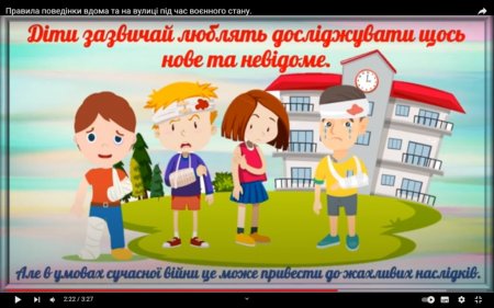 Урок з безпеки на канікулах.