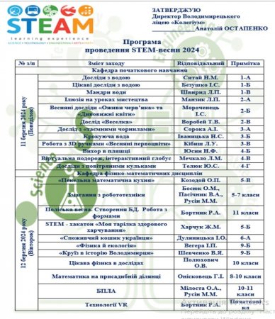 STEM –тиждень
