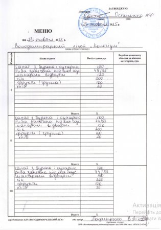 МЕНЮ НА 23.10.2025